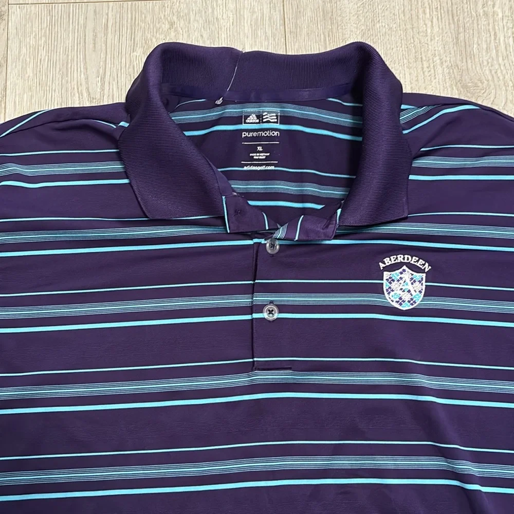🔥BUNDLESALE XL Adidas pure motion Aberdeen golf club performance polo shirt